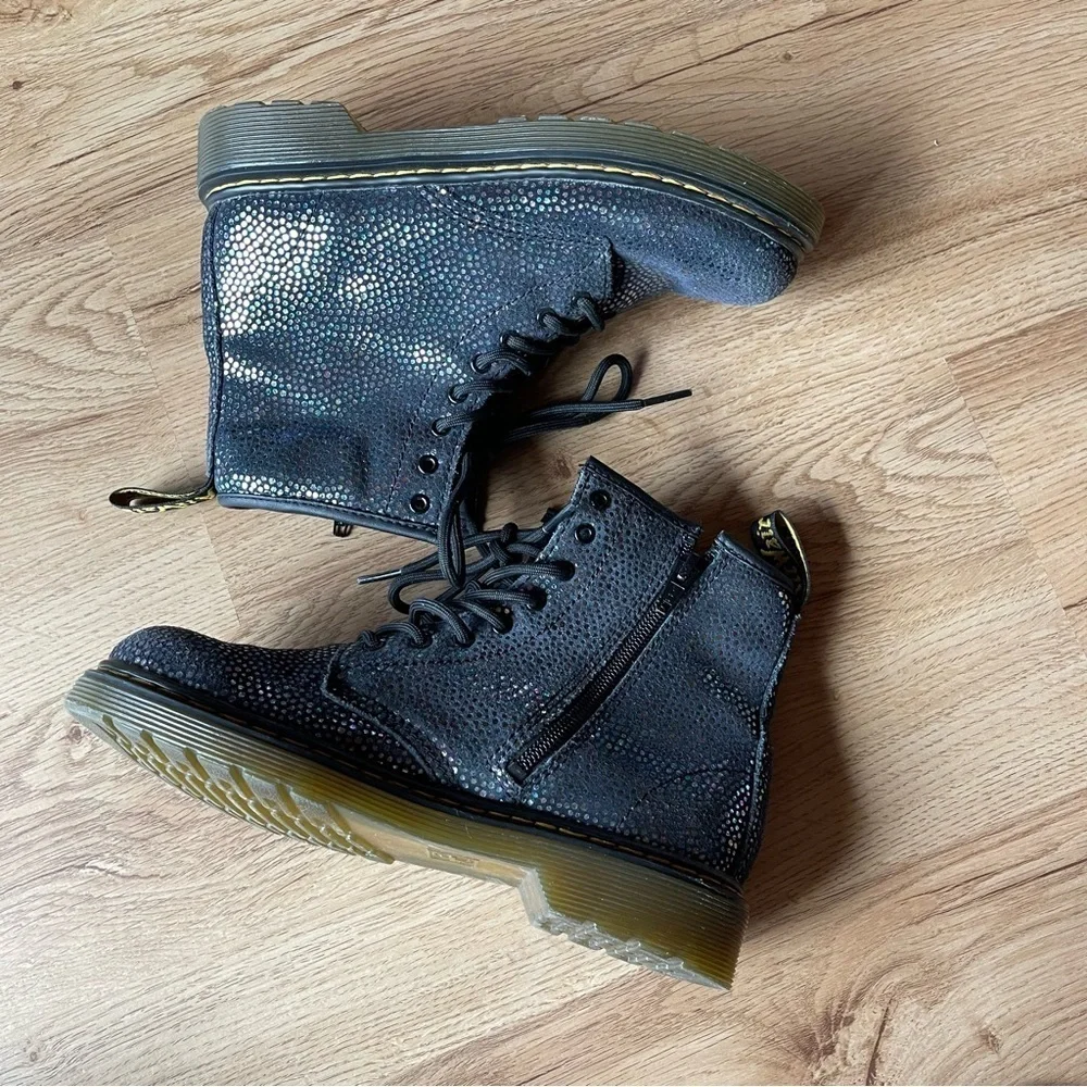 Dr. Martens Lace up Boots Iridescent Polka Dot 1460 kids Size 3